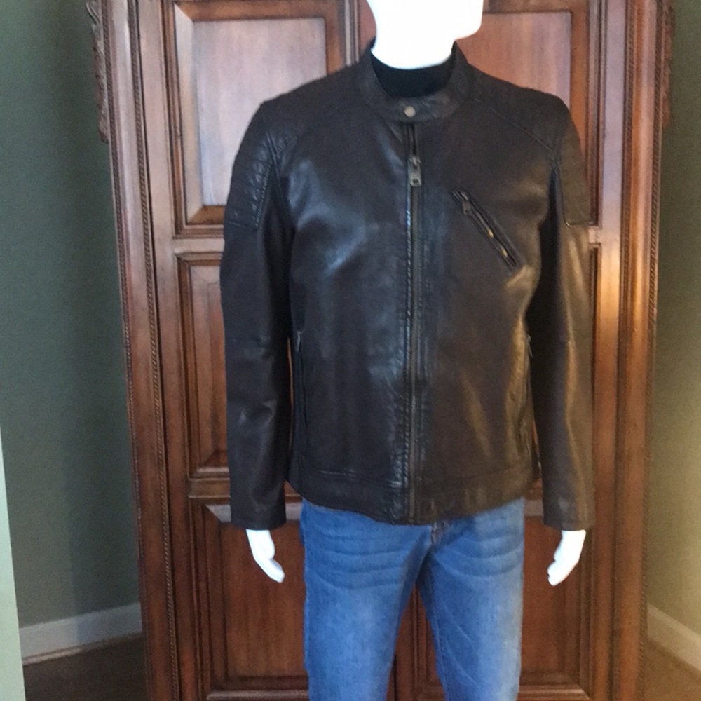 Wilson’s leather Men’s Jacket Large Brown - Picture 4 of 13
